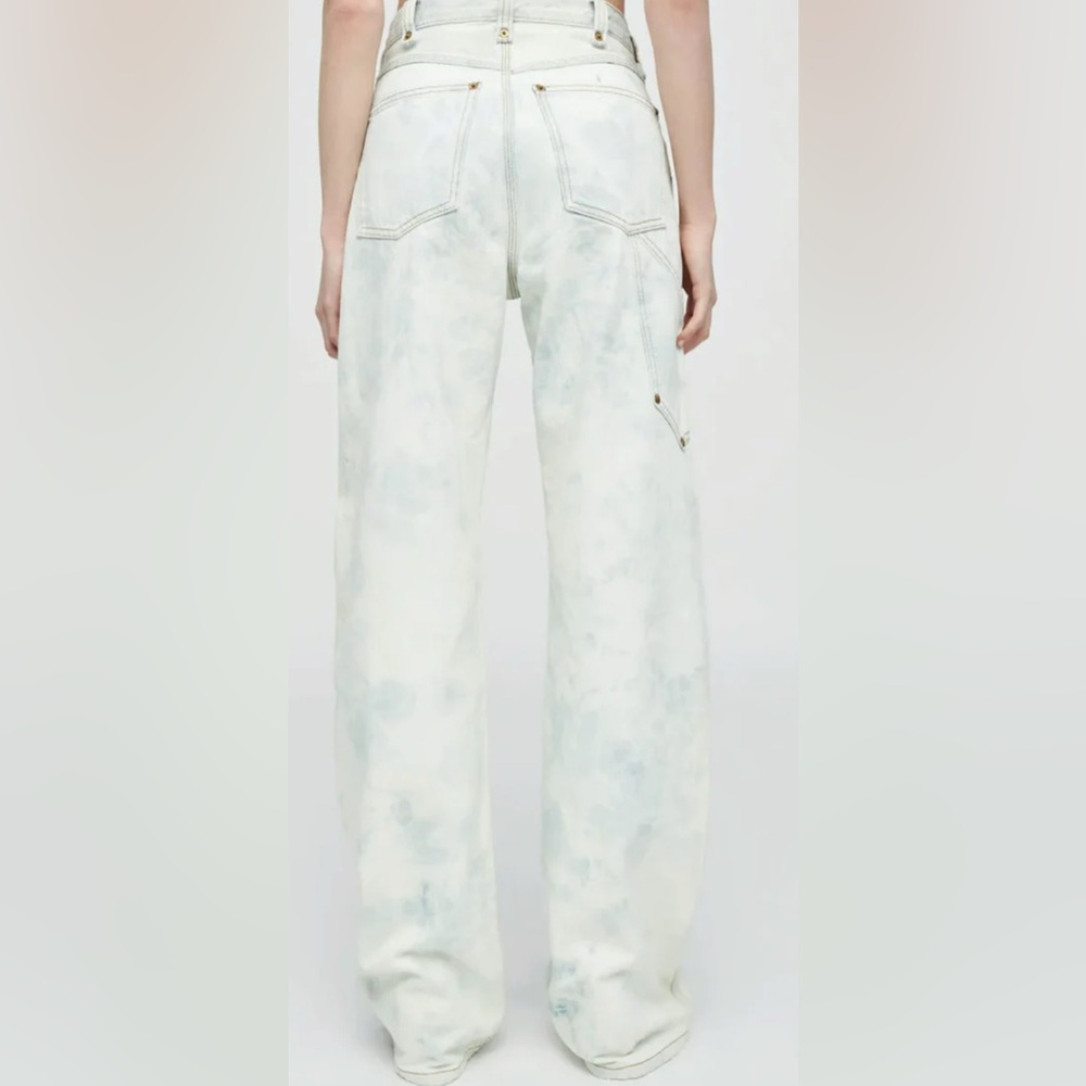 REDONE SUPER HIGH WORKWEAR JEANS in Sunbleached - Picture 3 of 8